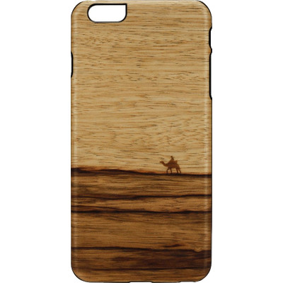 Image of Man&Wood iPhone 6 Plus / 6S Plus Back Case Wood Terra Bruin