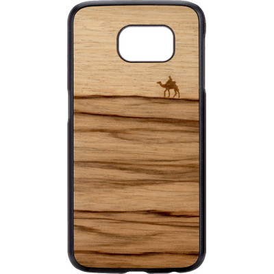 Image of Man&Wood Samsung Galaxy S6 Back Case Wood Terra Bruin