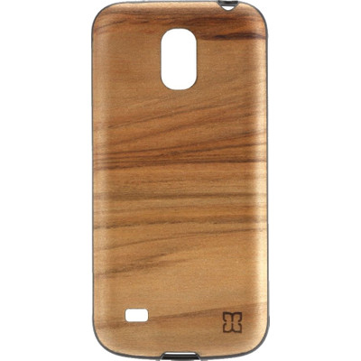 Image of Man&Wood Samsung Galaxy S4 Mini Case Wood Cappuccino Bruin