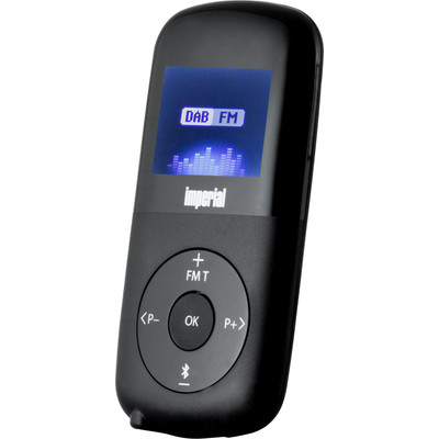 Image of DAB+ Zakradio Imperial DABMAN 1 Bluetooth, DAB+, FM herlaadbaar Zwart