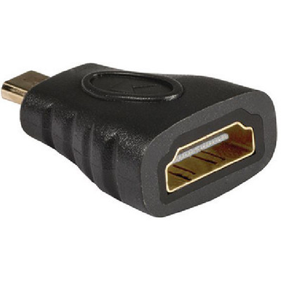 Image of HDMI adapter HDMI micro-connector - HDMI ingang 1 stuk grijs - König