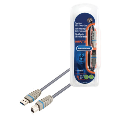 Image of Bandridge 2m USB 3.0 A/B Cable