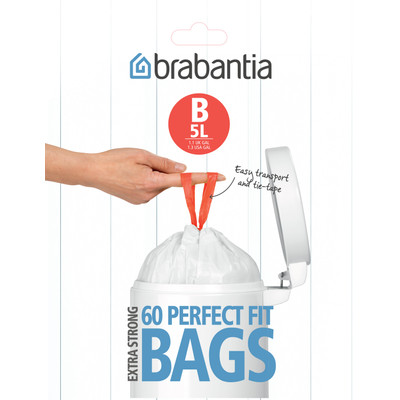 Image of Brabantia Dispenser Pack Afvalzak B - 5 Liter (60 stuks)