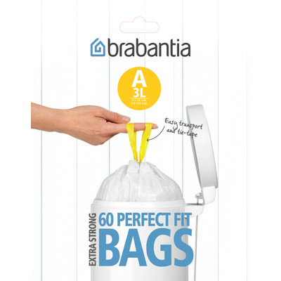 Image of Brabantia Dispenser Pack Afvalzak A - 3 Liter (60 stuks)