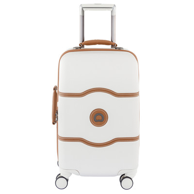 Image of Delsey Châtelet Hard+ 4 Wheel Cabin Trolley Case 55 cm White
