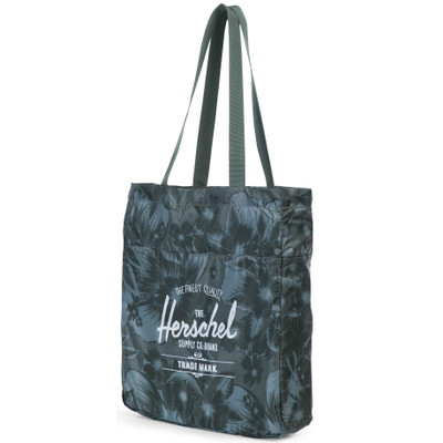 Image of Herschel Packable Travel Tote Jungle Floral Green
