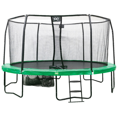 Image of Exit - trampoline jumparena all-in-1, groen-grijs, ø 457 cm