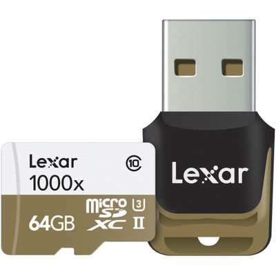 Image of Lexar 64GB Micro SDHC High Speed 1000x UHS-II