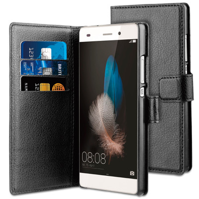 Image of BeHello Wallet Case Huawei P8 Lite Zwart