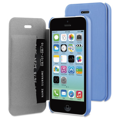 Image of BeHello Book Case Apple iPhone 5C Blauw