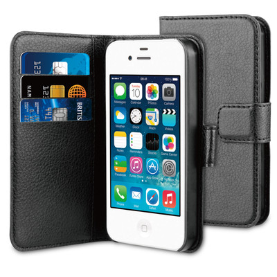 Image of BeHello Wallet Case Apple iPhone 4/4S Zwart