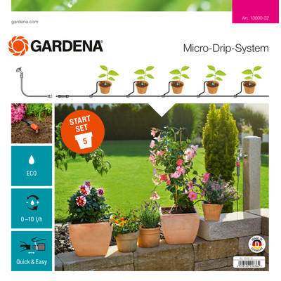 Image of Gardena Micro Drip Start Set S Bloempotten