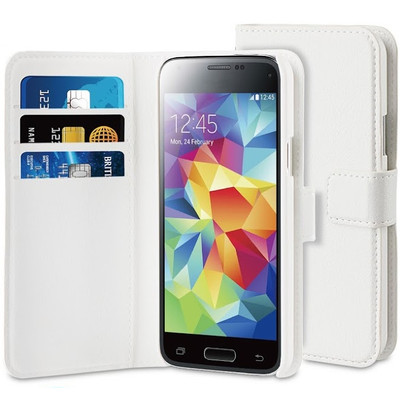 Image of BeHello Wallet Case Samsung Galaxy S5 Mini Wit