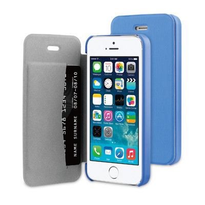 Image of BeHello Book Case Apple iPhone 5/5S/SE Blauw