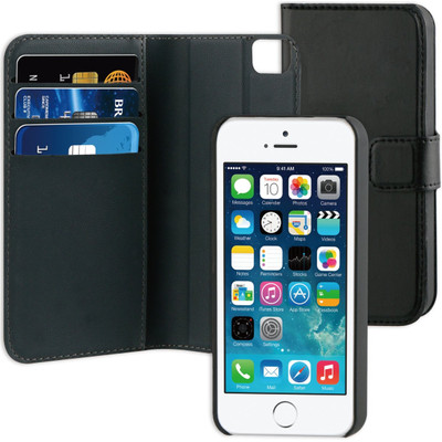Image of BeHello Wallet Case Apple iPhone 5/5S/SE Zwart