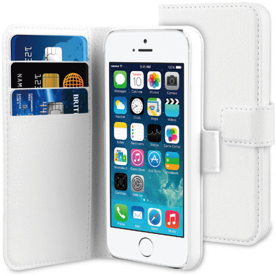 Image of BeHello Wallet Case Apple iPhone 5/5S/SE Wit