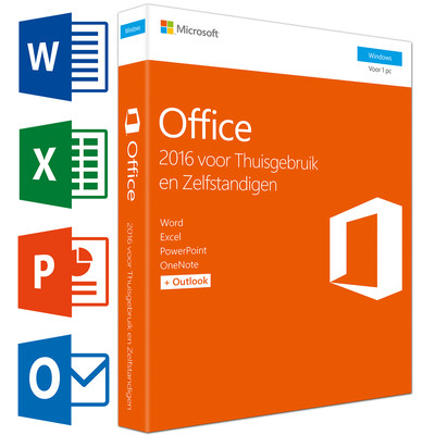 Image of Microsoft Office Thuisgebruik en Zelfstandigen 2016 NL