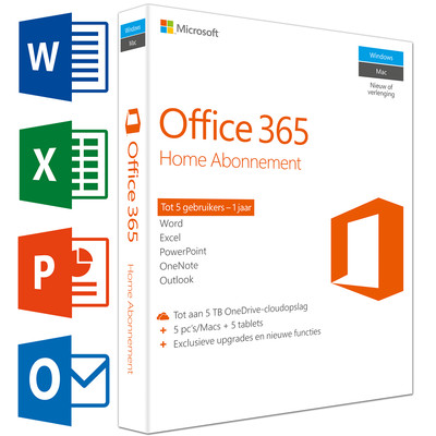 Image of Microsoft Office 365 Home Premium NL 1 jaar abonnement