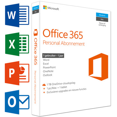 Image of Microsoft Office 365 Personal NL 1 jaar abonnement
