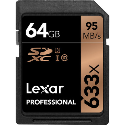 Image of Lexar SDXC Pro 64GB 633X UHS-I