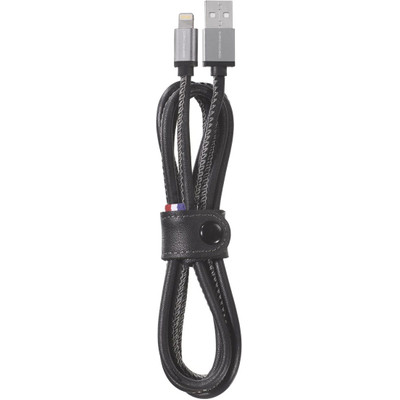 Image of Decoded Leather Lightning USB Cable (1.2 m) Zwart