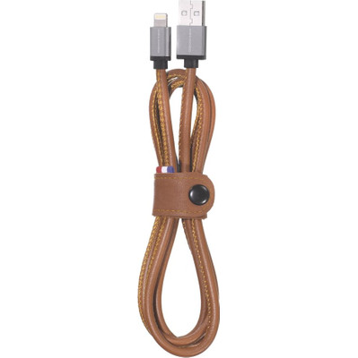 Image of Decoded Leather Lightning USB Cable (1.2 m) Bruin