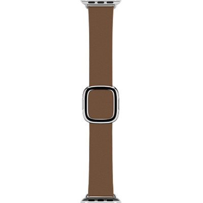 Image of Apple Watch 38mm Polsband Modern Leer Bruin - L