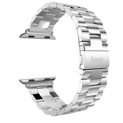 Image of HOCO Metal Apple Watch Polsband 3 Schakels Zilver - 42mm
