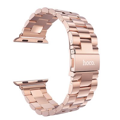 Image of HOCO Metal Apple Watch Polsband 3 Schakels Rose Goud - 38mm