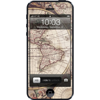 Image of Skinzart Skin Apple iPhone 5/5S/SE Vintage Map