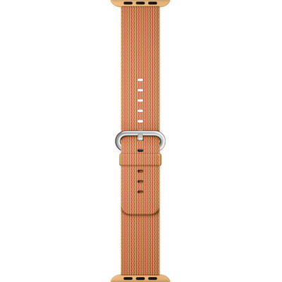 Image of Apple Watch 42mm Polsband Nylon Goud/Rood