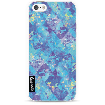 Image of Casetastic Softcover Apple iPhone 5/5S/SE Sapphire Patchwork