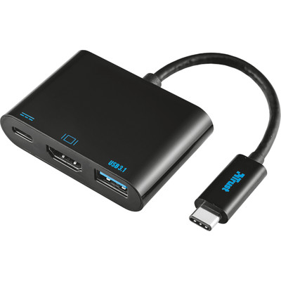 Image of Trust 21260 USB 3.1 HDMI, USB Zwart kabeladapter/verloopstukje