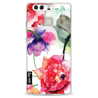 Image of Casetastic Softcover Huawei P9 Watercolor Flowers