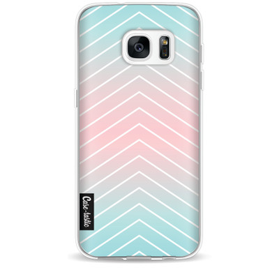 Image of Casetastic Softcover Samsung Galaxy S7 Mint Stripes