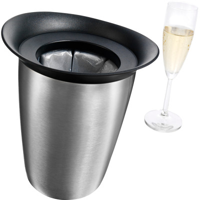 Image of Vacu Vin active champagne cooler elegant - zilverkleurig
