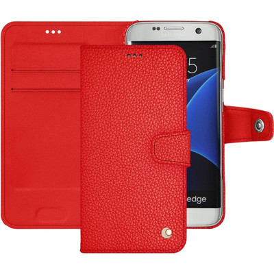 Image of Noreve Tradition B Grain Leather Case Samsung Galaxy S7 Edge Rood