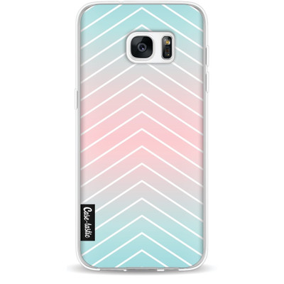 Image of Casetastic Softcover Samsung Galaxy S7 Edge Mint Stripes
