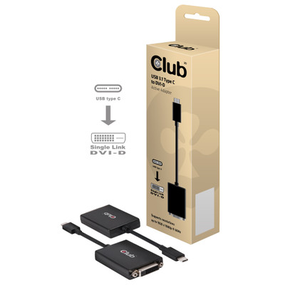 Image of Club 3D USB 3.1 Type C (Gen.2) naar DVI-D