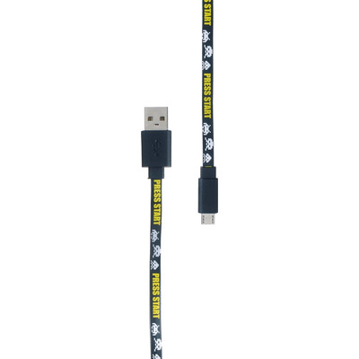 Image of Pop Power Press Start Micro USB 1m Zwart