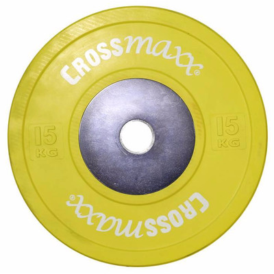 Image of Crossmaxx Competition Bumper Plate 15 kg Yellow