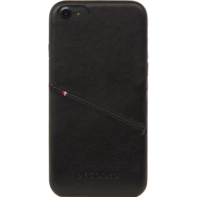 Image of Decoded Leather Back Cover Apple iPhone 6/6s/7 Zwart