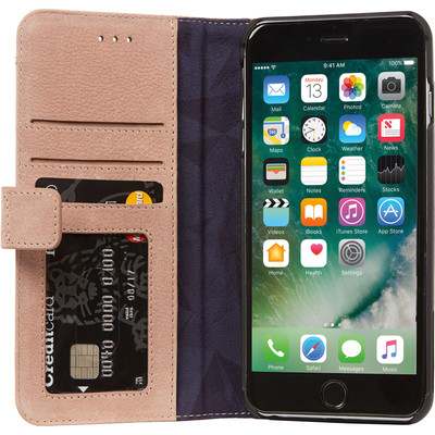 Image of Decoded Leather Wallet Case Apple iPhone 7 Plus Roze