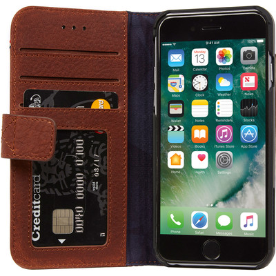Image of Decoded Leather Wallet Case Apple iPhone 6/6s/7 Bruin
