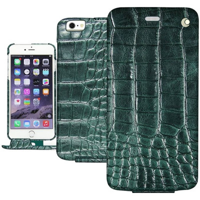 Image of Noreve Tradition Crocodile Leather Case Apple iPhone 7 Plus Groen
