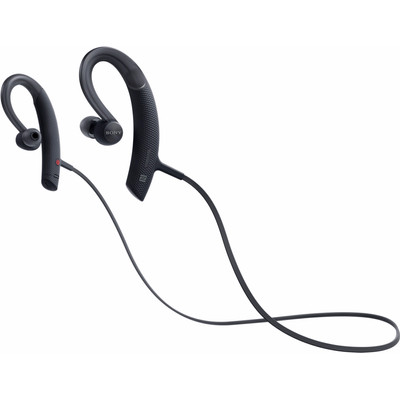 Image of Sony MDR-XB80BS Bluetooth Sport In Ear Headset, Oorbeugel, Bestand tegen zweet, Waterafstotend Zwart