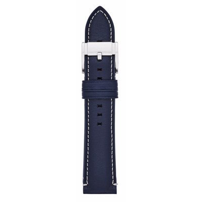 Image of Fossil Q Strap 22 mm Blauw Leer