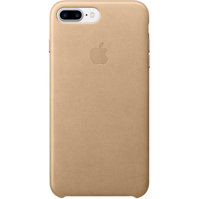 Image of Apple Case voor iPhone 7 Plus, Leder (beige)