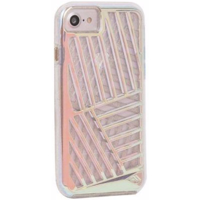 Image of Case-Mate Tough Layers Iridescent Case Apple iPhone 7 Roze Transparant