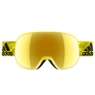 Image of Adidas Progressor S Bright Yellow Shiny + Gold Mirror Lens